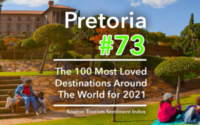PRETORIA NAMED AS ONE OF TOP 100 TOURIST DESTINATIONS IN WORLD